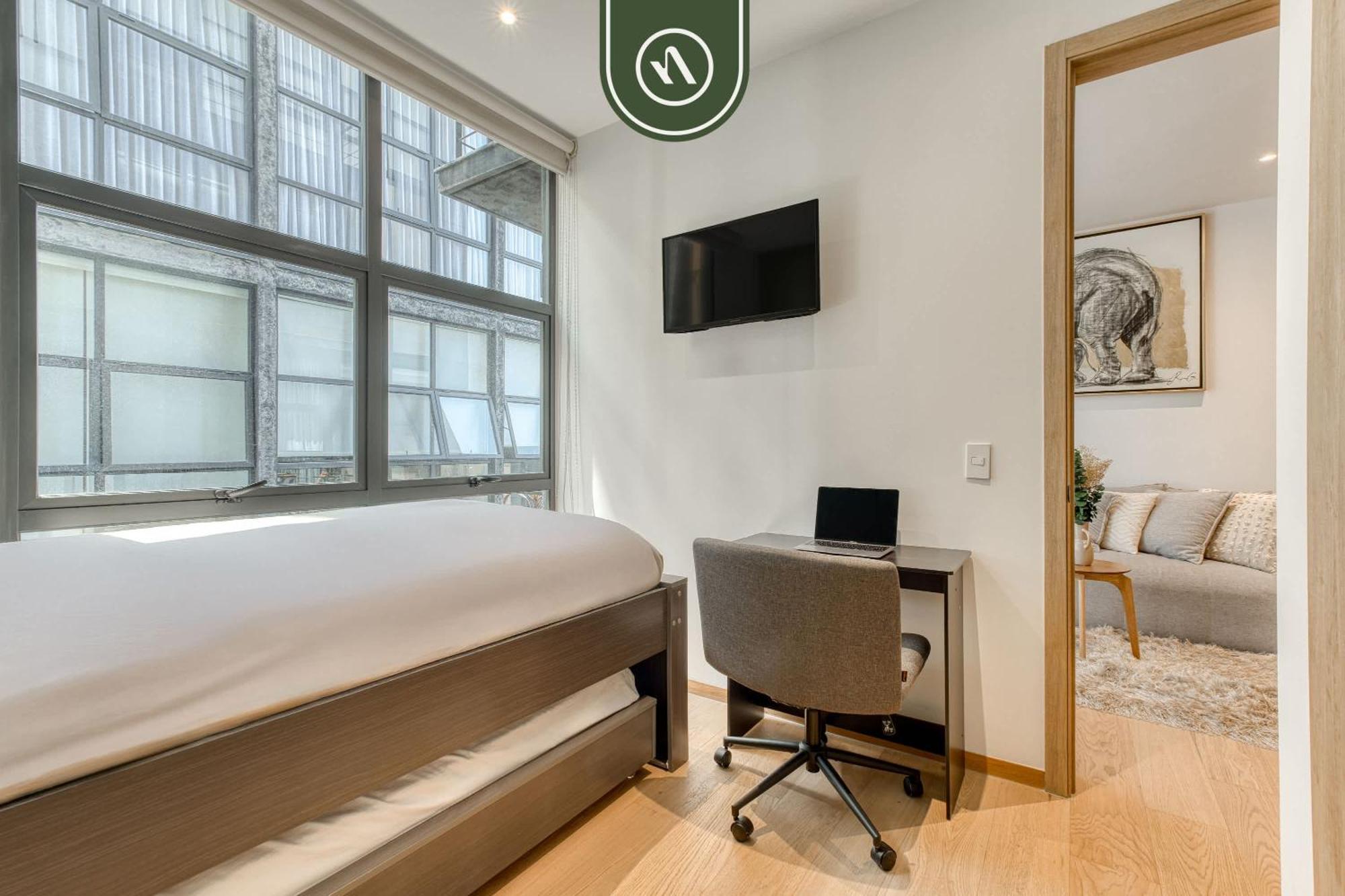 Centric 2 Bedroom - Gym - Open Air Cinema Apartment Mexico City